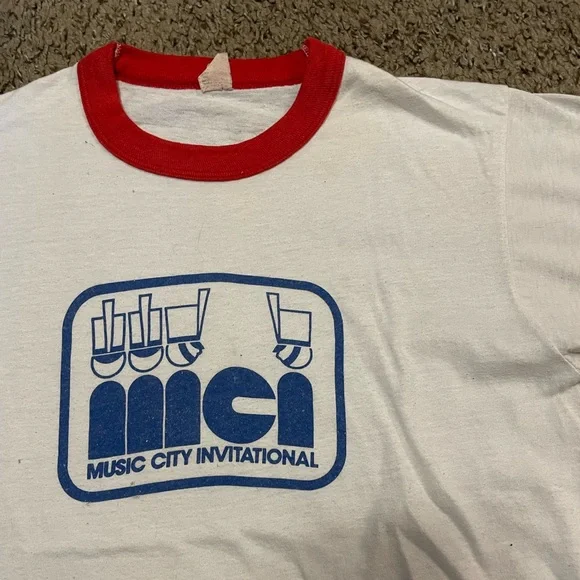 Vintage Music City Invitational Ringer T-Shirt - Picture 4 of 4